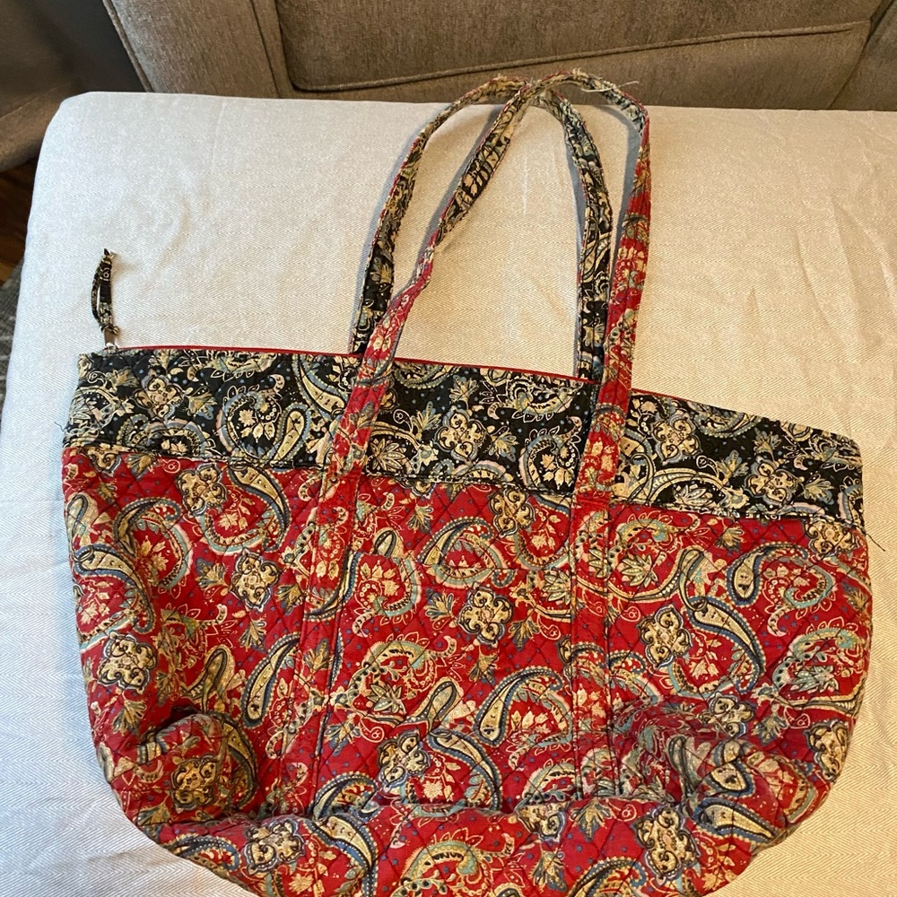 Vera Bradley Red Paisley purse tote